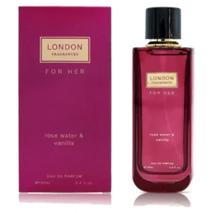 Apa de Parfum, Pentru Femei, London Fragrances, Rose Water & Vanilla, 100ml - Inspirat de Jo Malone - Rose Water & Vanilla