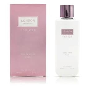 Apa de Parfum, Pentru Femei, London Fragrances, Rose & White Musk, 100ml - Inspirat de Jo Malone - Rose & White Musk