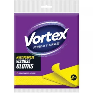 Laveta de Vascoza Pentru Multisuprafete, Vortex, 38 x 38 cm, 3 buc