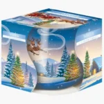 Lumanare Parfumata in Pahar Imprimat, Aura, Iarna