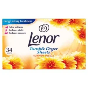 Servetele Parfumate Pentru Haine si Lenjerii, Lenor, Summer Breeze, 34 buc