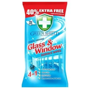 Servetele Umede Pentru Curatare Suprafete din Sticla, Green Shield, Glass & Window, 70 buc