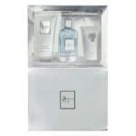 Set Cadou pentru Barbati, Silver Night, Gel de Dus 200 ml, Apa de Parfum 100 ml + 20 ml, Balsam Dupa Ras 100 ml, Inspirat de Tom Ford - Ombre Leather