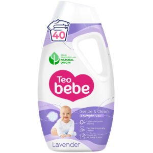 Detergent Lichid, Teo Bebe, Gentele & Clean, Lavanda, 40 Spalari,1.8 L