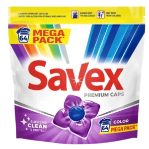 Savex Detergent Capsule Color 64buc