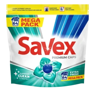 Savex Detergent Capsule Extra Fresh 64buc