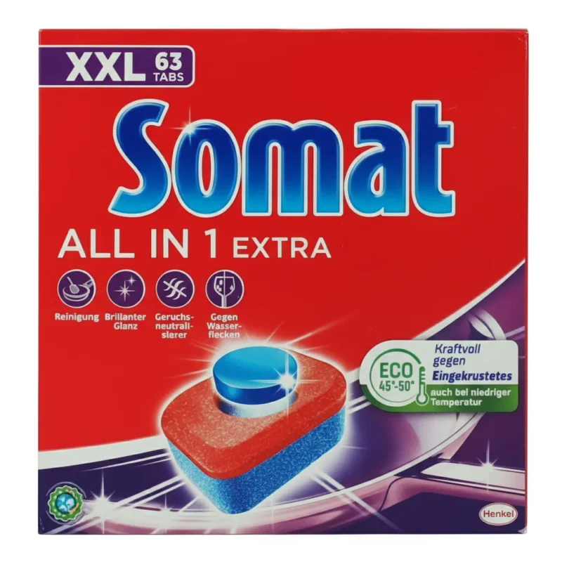 SOMAT DETERGENT VASE TABLETE ALL IN 1 EXTRA 63 BUCATI